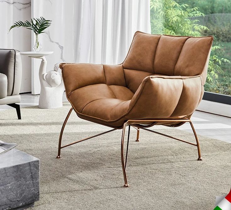 Фото № 8: Кожа в интерьере гостиной: 15 интересных идей