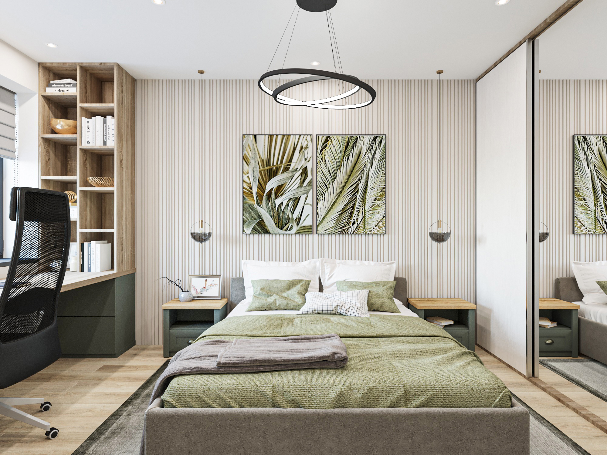 Фото № 1: Дизайн однокомнатной квартиры площадью 40 метров: 10 удачных решений