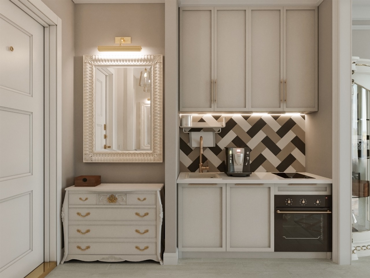 Фото № 2: Дизайн однокомнатной квартиры площадью 40 метров: 10 удачных решений