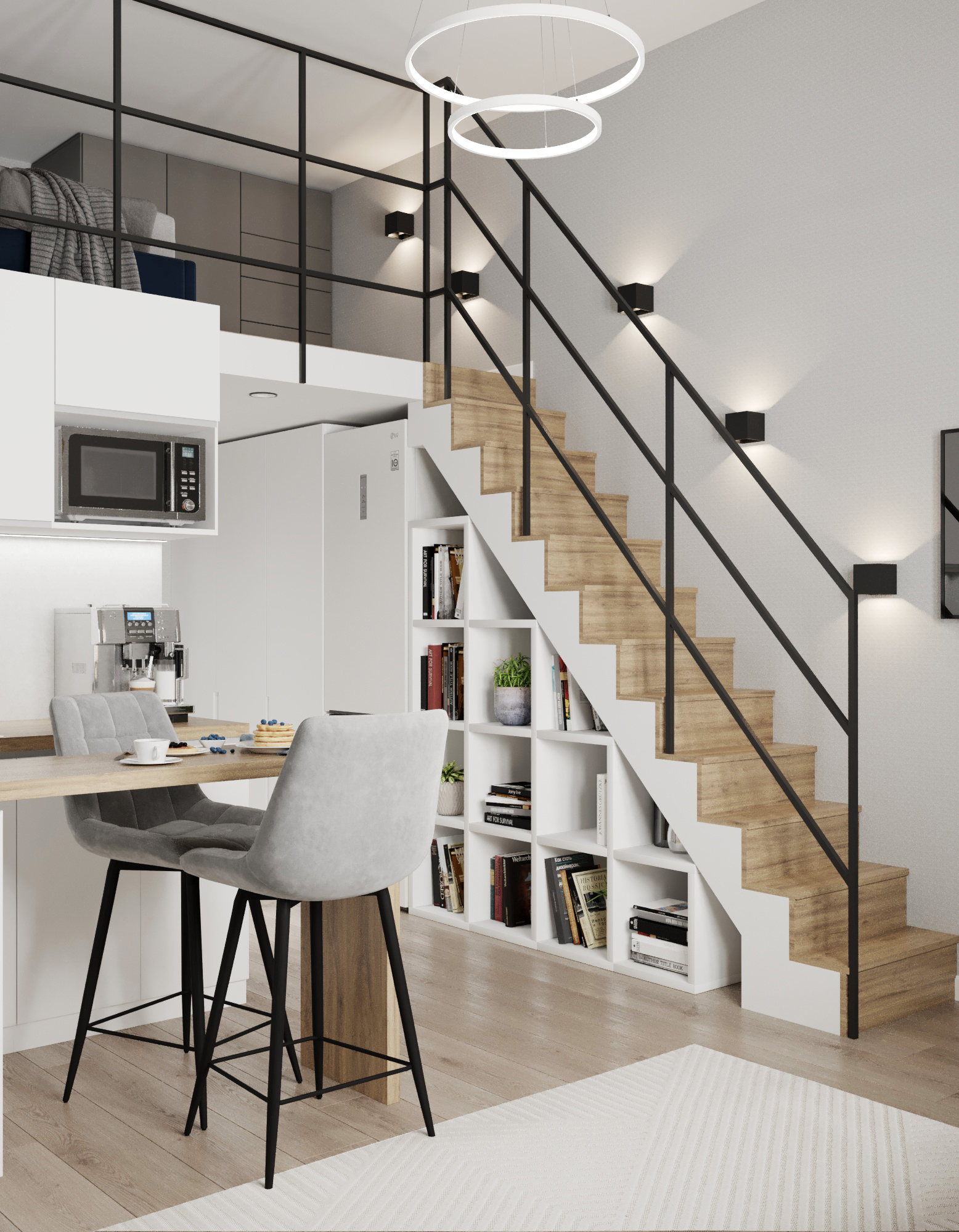 Фото № 7: Дизайн однокомнатной квартиры площадью 40 метров: 10 удачных решений