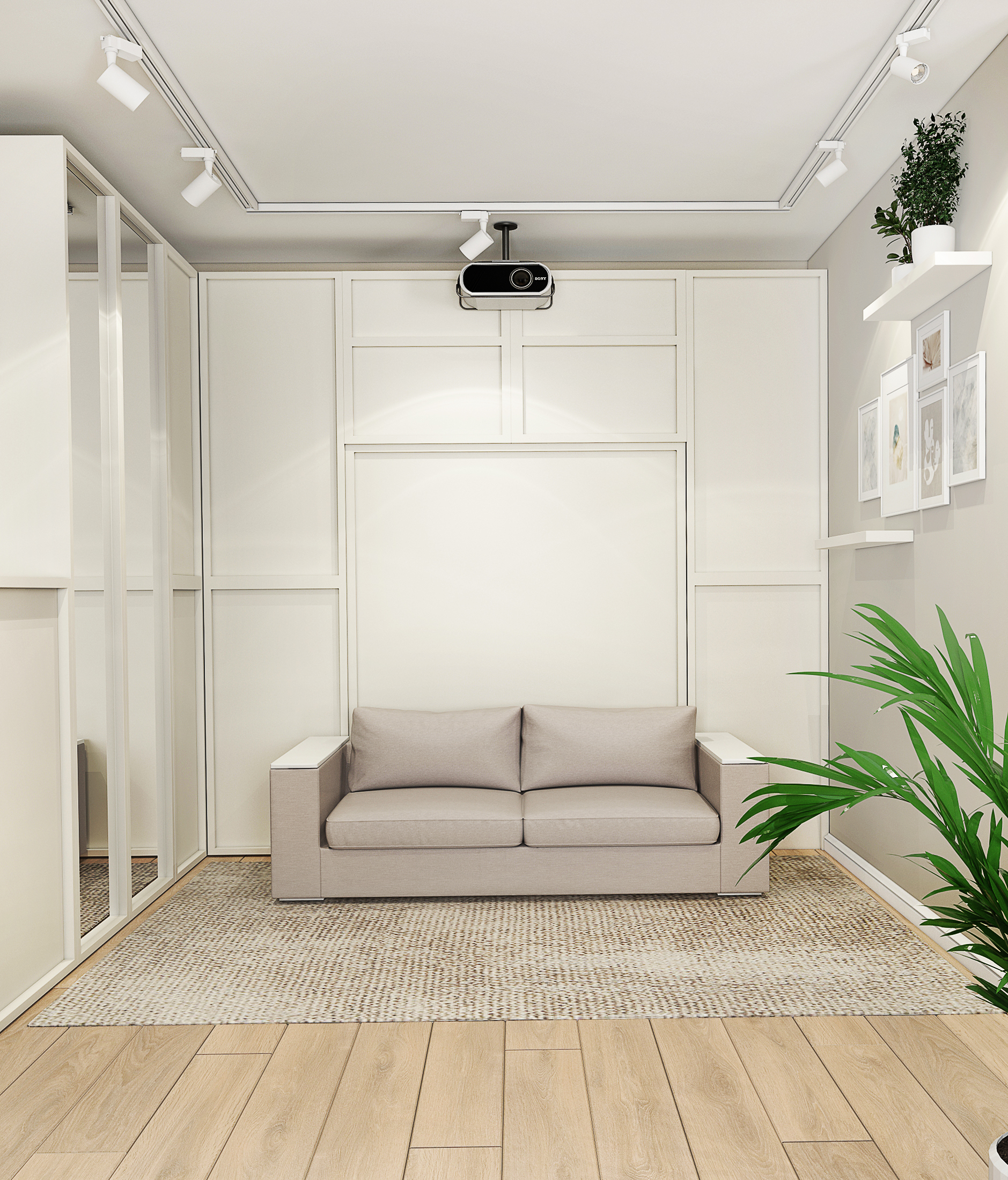 Фото № 6: Дизайн однокомнатной квартиры площадью 40 метров: 10 удачных решений