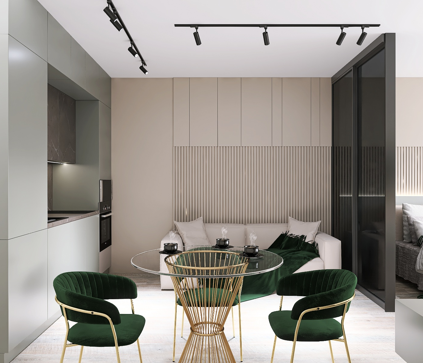 Фото № 1: Функциональность и простор: квартира-студия в стиле модернизм