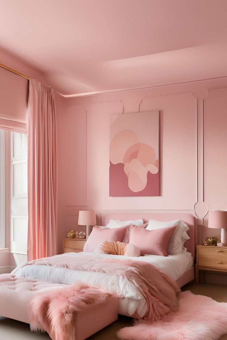 Фото № 4: Цветной потолок в спальне: лучшие варианты