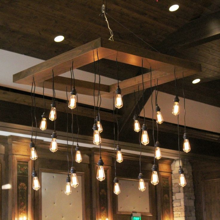 Фото № 2: Оригинальные деревянные светильники, люстры и торшеры