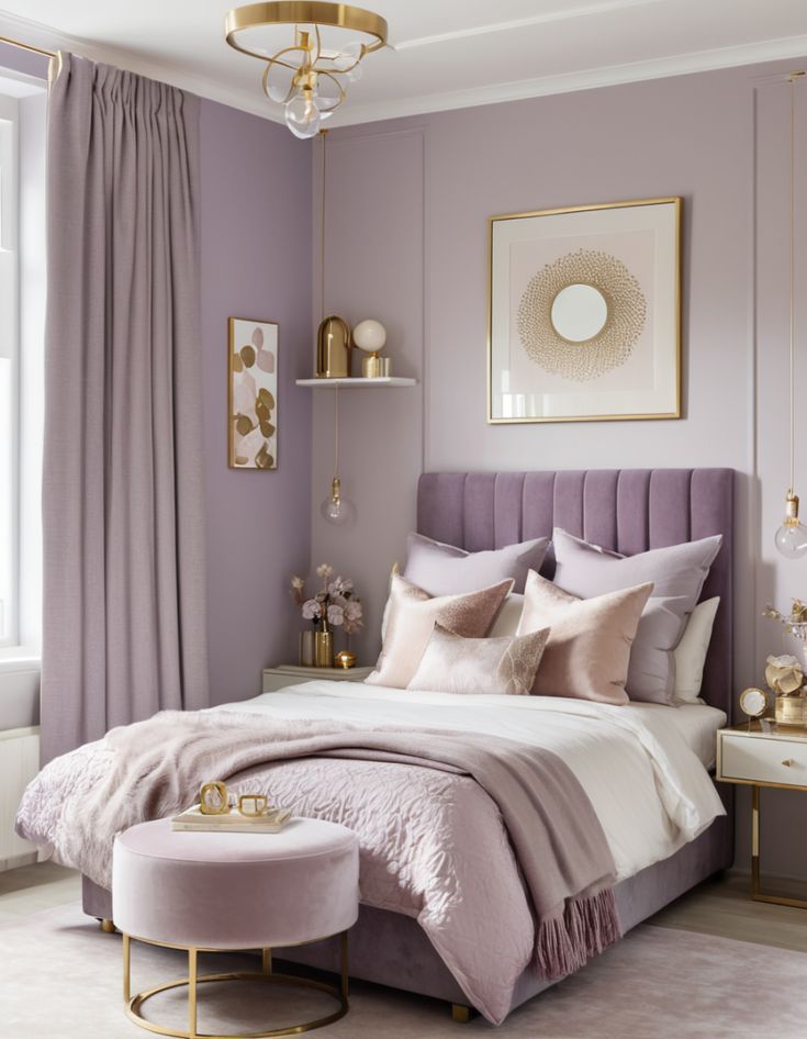 Фото № 3: 10 спален в сиреневом цвете