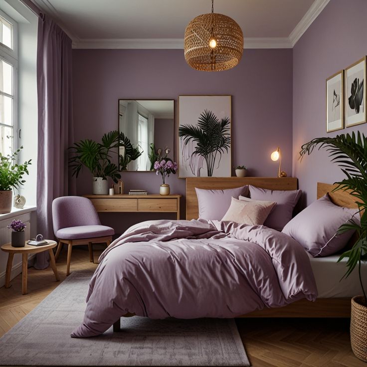 Фото № 5: 10 спален в сиреневом цвете