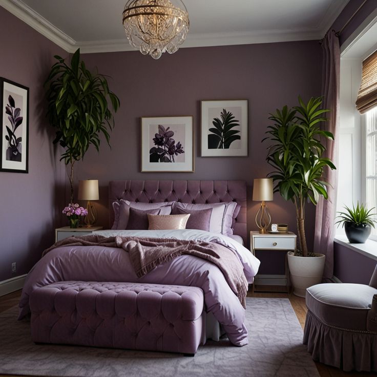 Фото № 4: 10 спален в сиреневом цвете