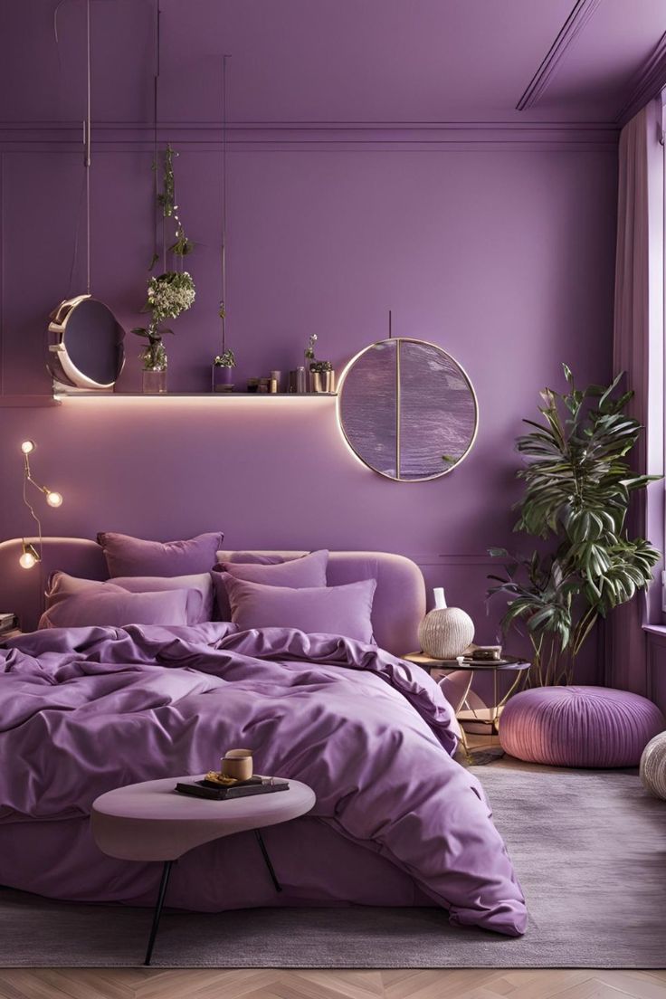 Фото № 6: 10 спален в сиреневом цвете