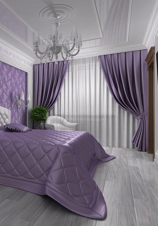 Фото № 7: 10 спален в сиреневом цвете