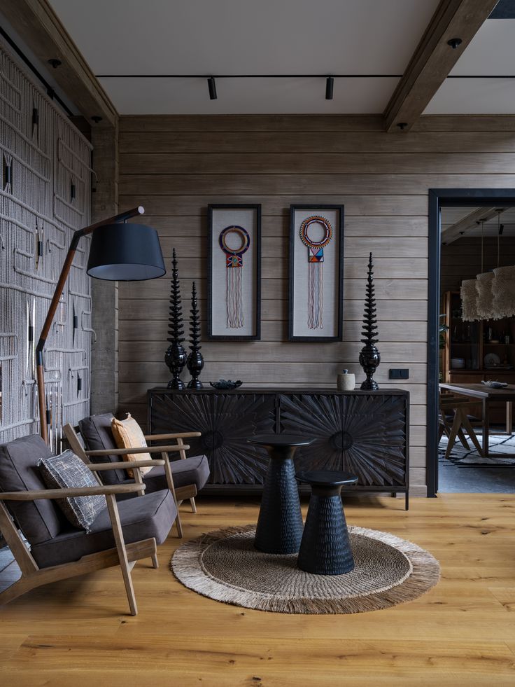 Фото № 1: Уют и элегантность: этнический стиль в сером цвете