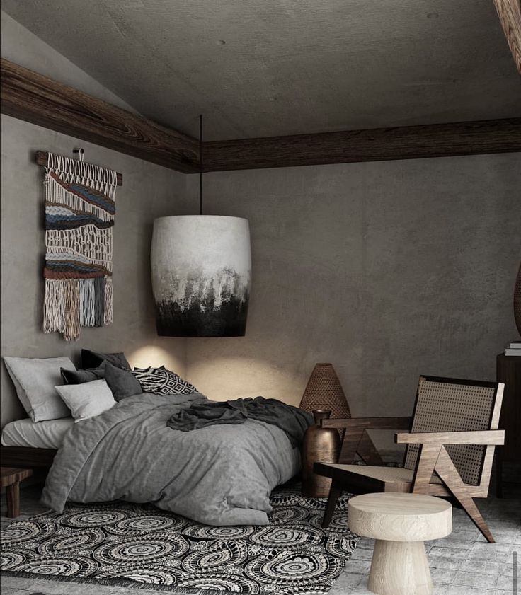 Фото № 5: Уют и элегантность: этнический стиль в сером цвете