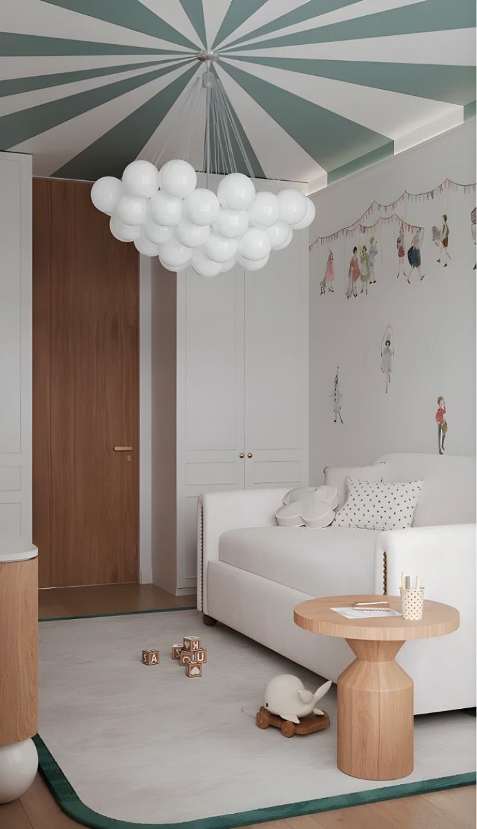 Фото № 9: Цветной потолок: 20 модных идей для любого помещения