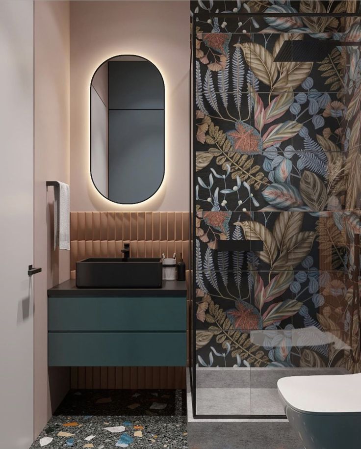 Фото № 9: Ванная комната с цветами: 15 примеров на любой вкус