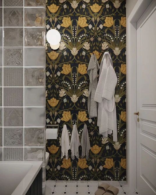 Фото № 13: Ванная комната с цветами: 15 примеров на любой вкус