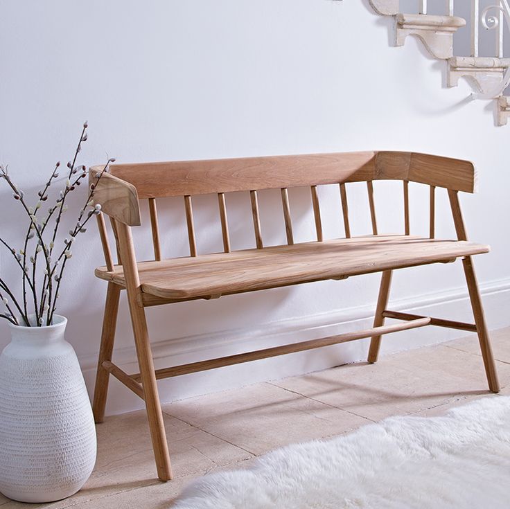 Фото № 6: Деревянная скамья для прихожей: 25 оригинальных вариантов