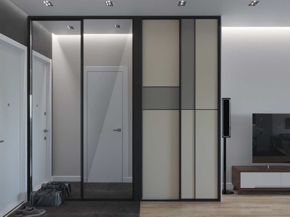 Фото № 1: Дизайн квартиры-студии с барной стойкой