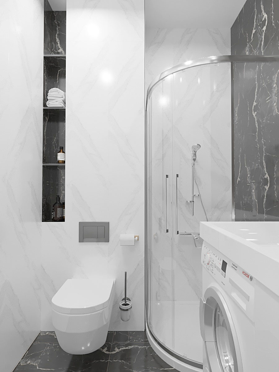 Фото № 6: Современный дизайн маленькой квартиры-студии