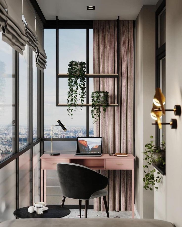 Фото № 3: Как создать кабинет на балконе: 15 интересных идей