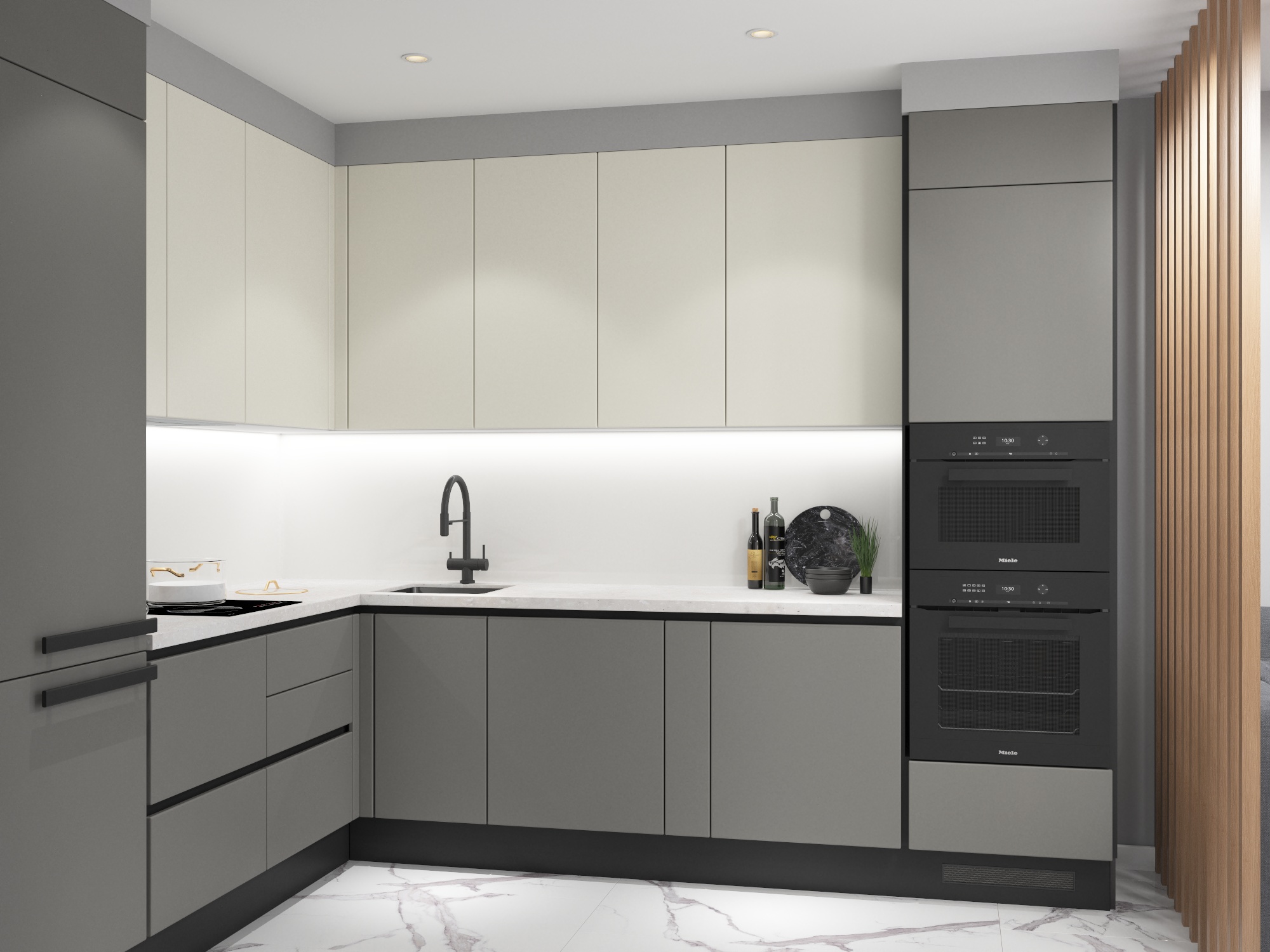 Фото № 6: Удивительный дизайн кухни площадью 12 метров: как распланировать каждый сантиметр с максимальной пользой