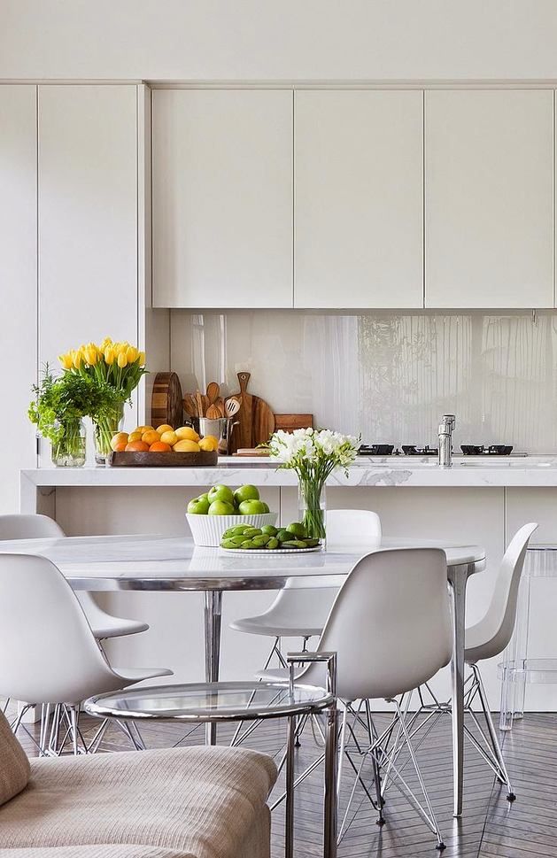 Фото № 4: Стеклянный фартук для кухни: 23 идеи