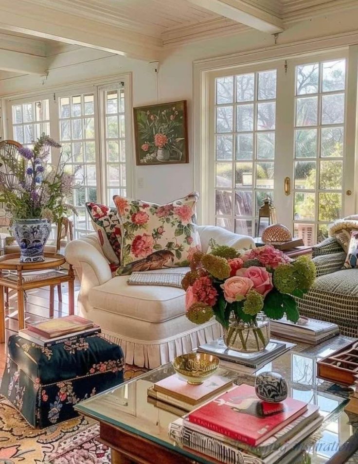 Фото № 4: 13 роскошных идей стиля шебби-шик в гостиной