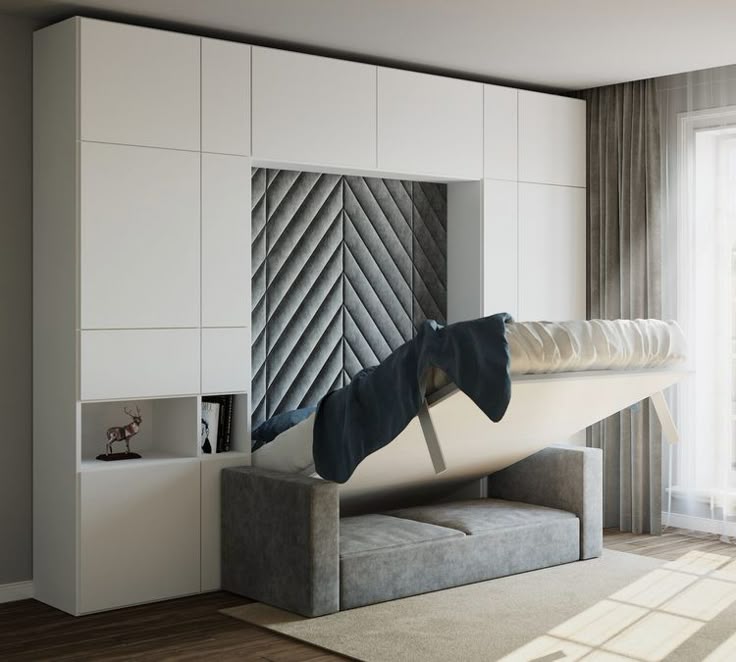 Фото № 4: Современные варианты дизайна мебели-трансформера для малогабаритной квартиры