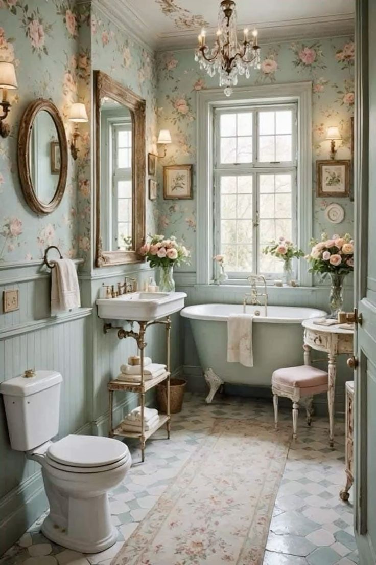 Фото № 7: 10 красивых идей для ванной комнаты в стиле ретро