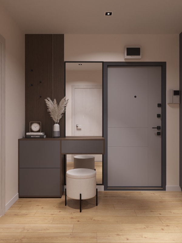 Фото № 1: Светлая трехкомнатная квартира со спальней для девочки