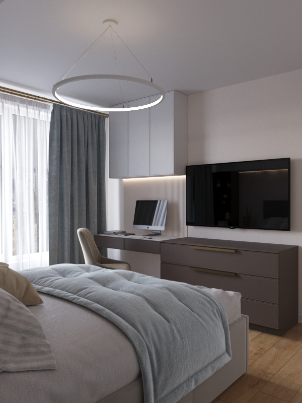 Фото № 7: Светлая трехкомнатная квартира со спальней для девочки