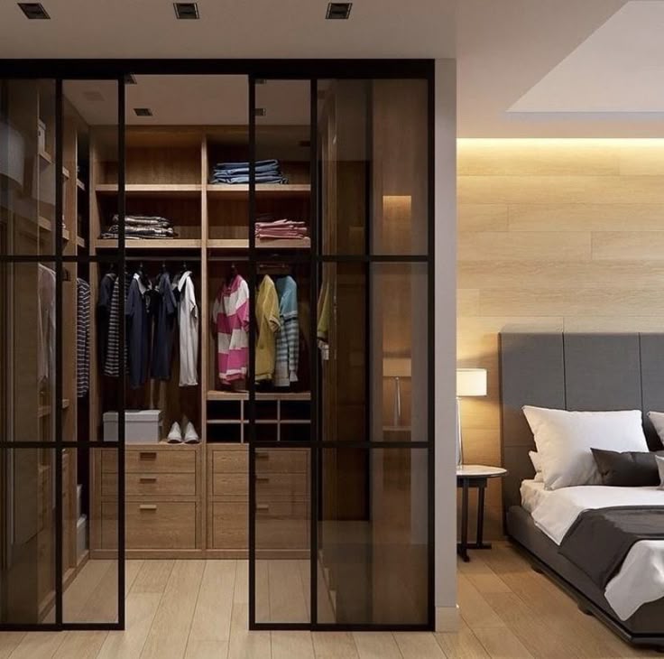 Фото № 13: Зонирование интерьера стеклянными перегородками: преимущества и недостатки 