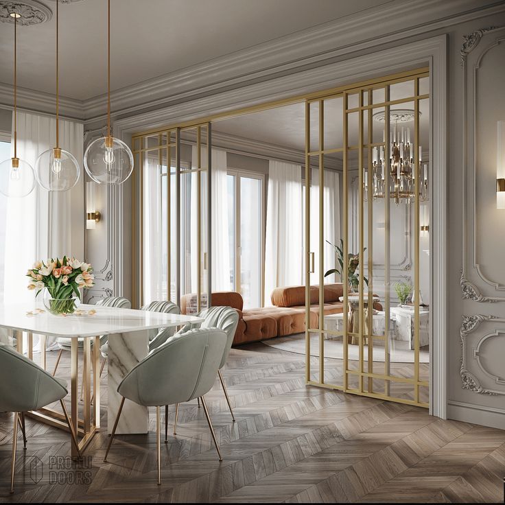 Фото № 9: Зонирование интерьера стеклянными перегородками: преимущества и недостатки 