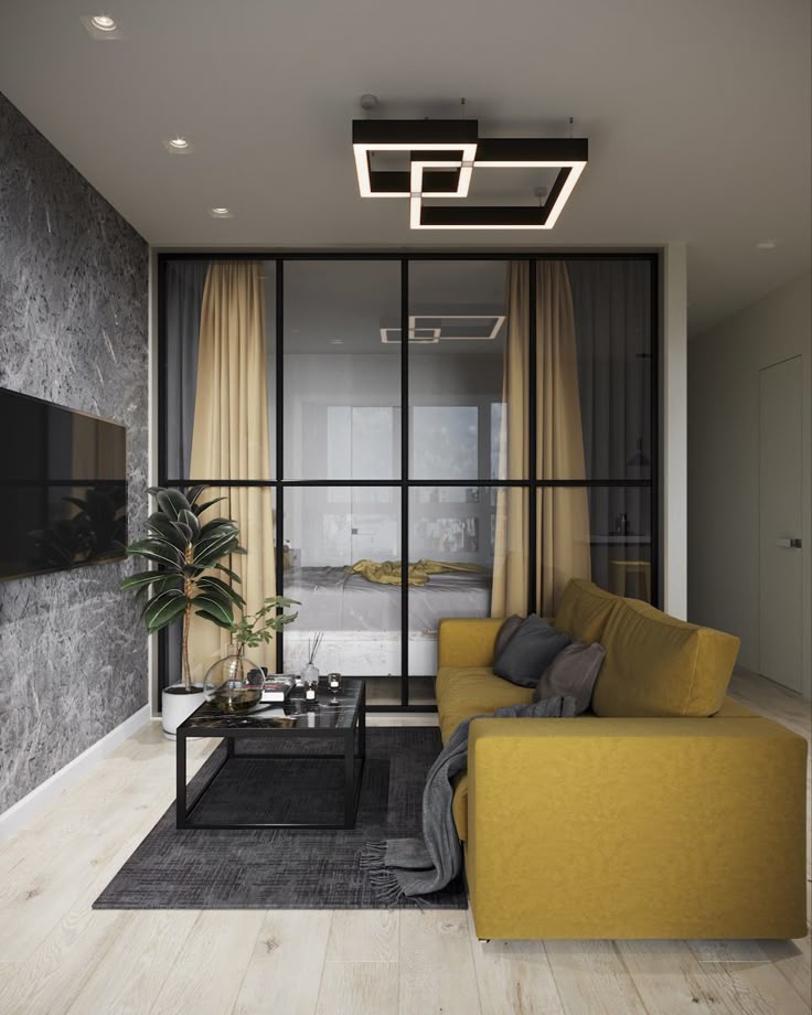 Фото № 8: Зонирование интерьера стеклянными перегородками: преимущества и недостатки 