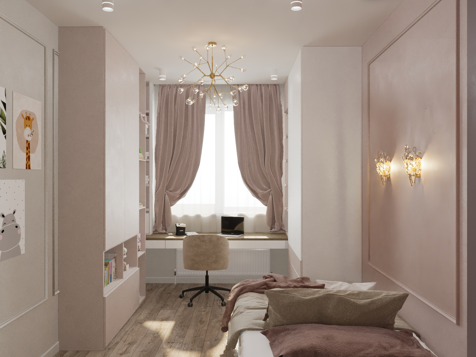 Фото № 6: Современный интерьер четырехкомнатной квартиры в натуральных оттенках