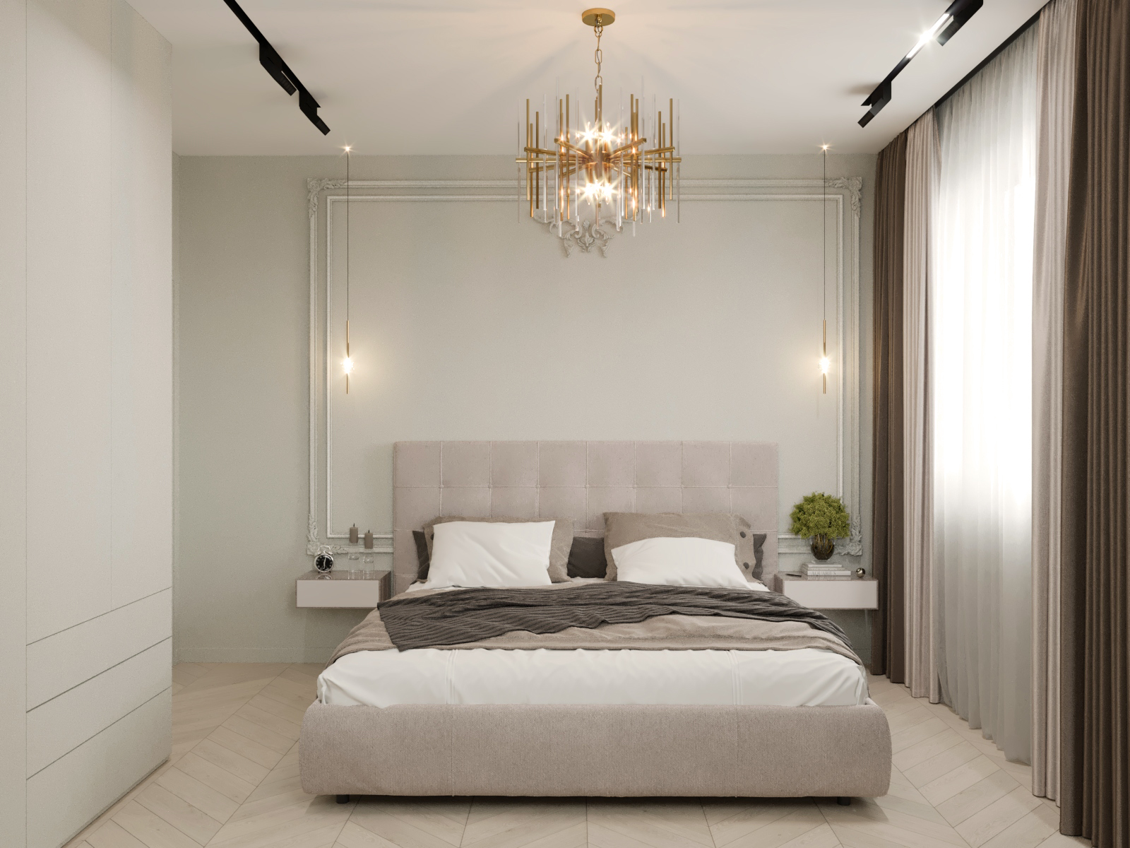 Фото № 3: Современный интерьер четырехкомнатной квартиры в натуральных оттенках