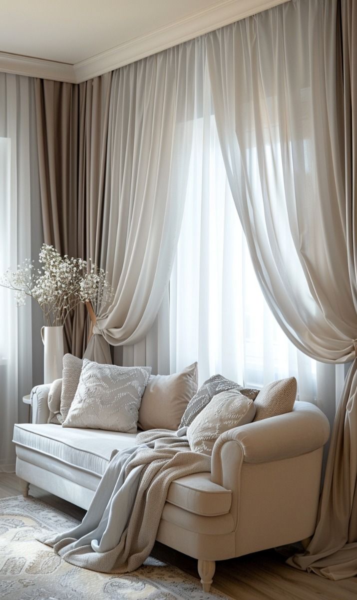 Фото № 12: Как красиво оформить шторы подхватами: 10 идей 