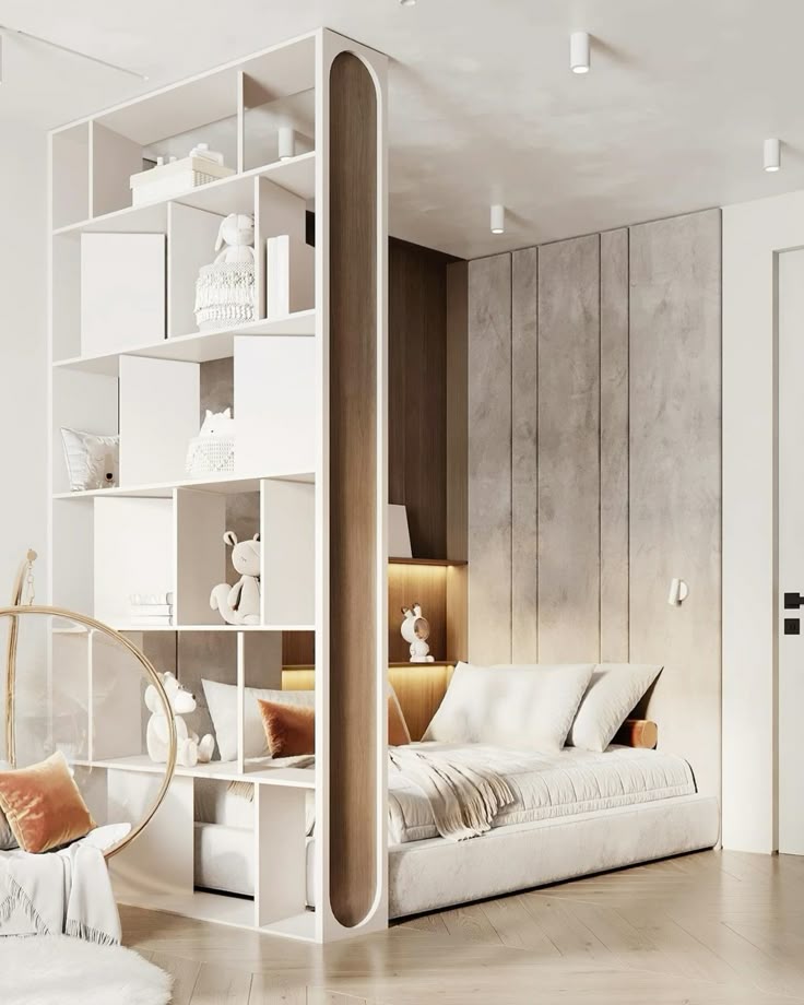 Фото № 6: Как зонировать комнаты с помощью перегородок