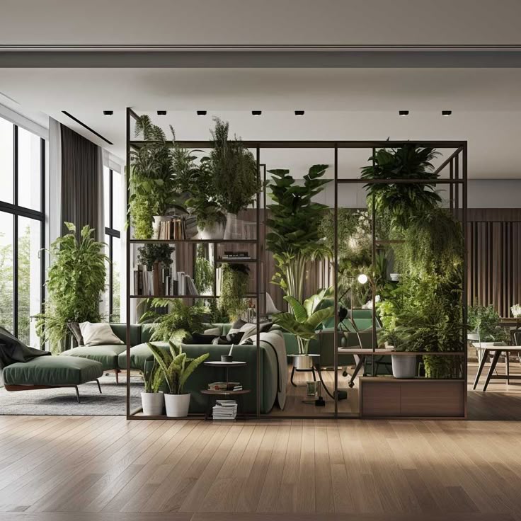 Фото № 5: Как зонировать комнаты с помощью перегородок