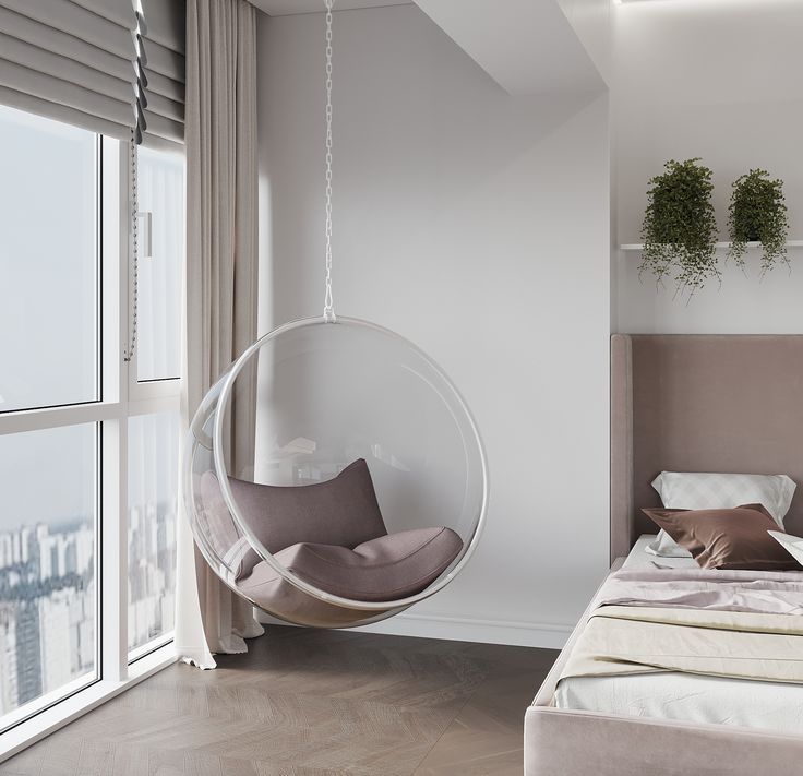 Фото № 4: Полный релакс: 16 оригинальных интерьеров с подвесными креслами