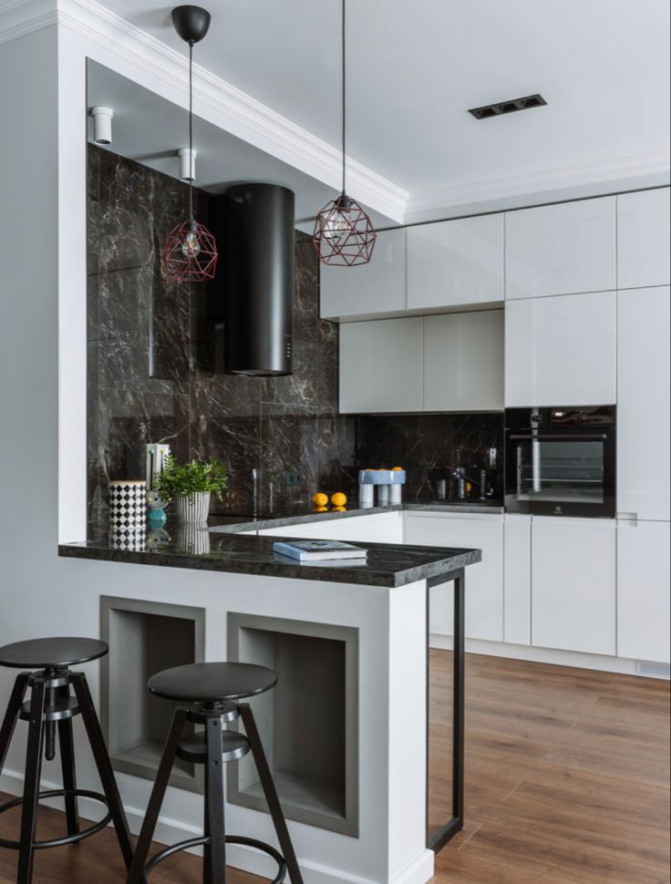 Фото № 4: 24 черно-белых кухонь 