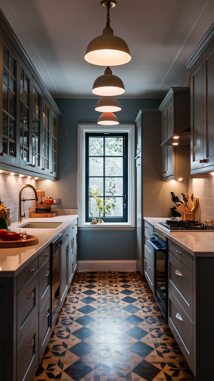 Фото № 2: Дизайн узкой кухни: 16 способов оформить интерьер стильно