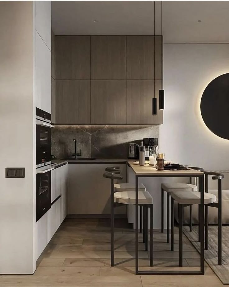 Фото № 15: Дизайн узкой кухни: 16 способов оформить интерьер стильно