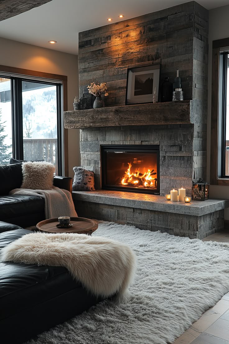 Фото № 18: Камин в интерьере гостиной: 18 интересных вариантов