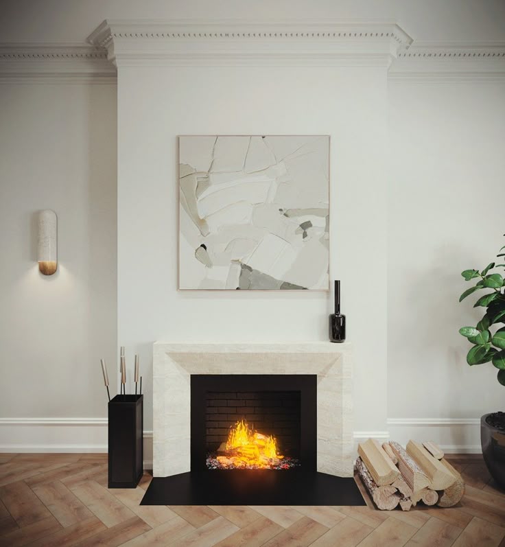 Фото № 16: Камин в интерьере гостиной: 18 интересных вариантов