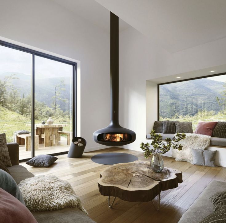 Фото № 4: Камин в интерьере гостиной: 18 интересных вариантов