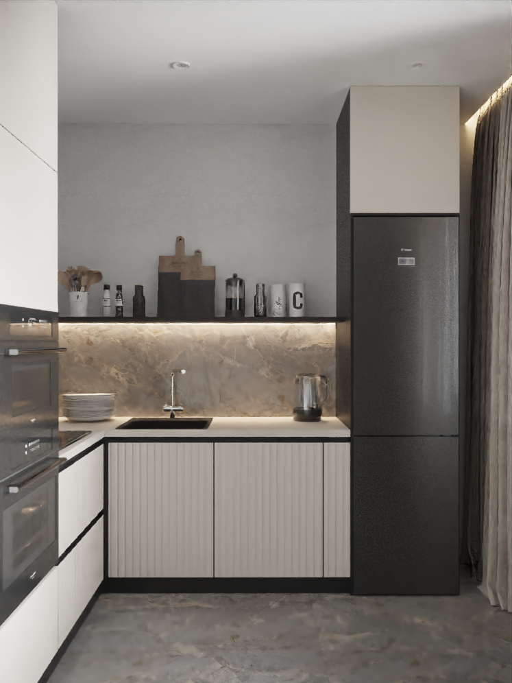 Фото № 12: 25 белых кухонь с ярким дизайном