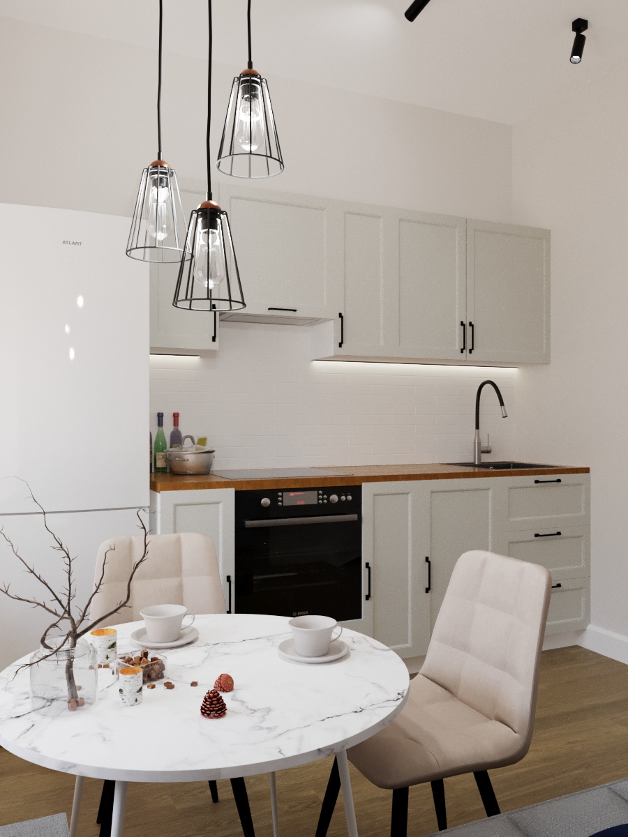 Фото № 14: 25 белых кухонь с ярким дизайном