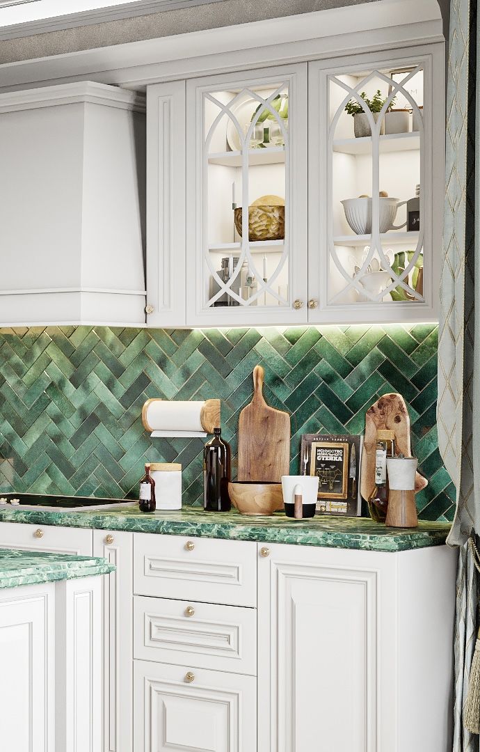 Фото № 20: 25 белых кухонь с ярким дизайном