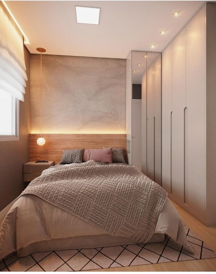 Фото № 16: Как обустроить узкую спальню: 13 практичных советов от ReRooms