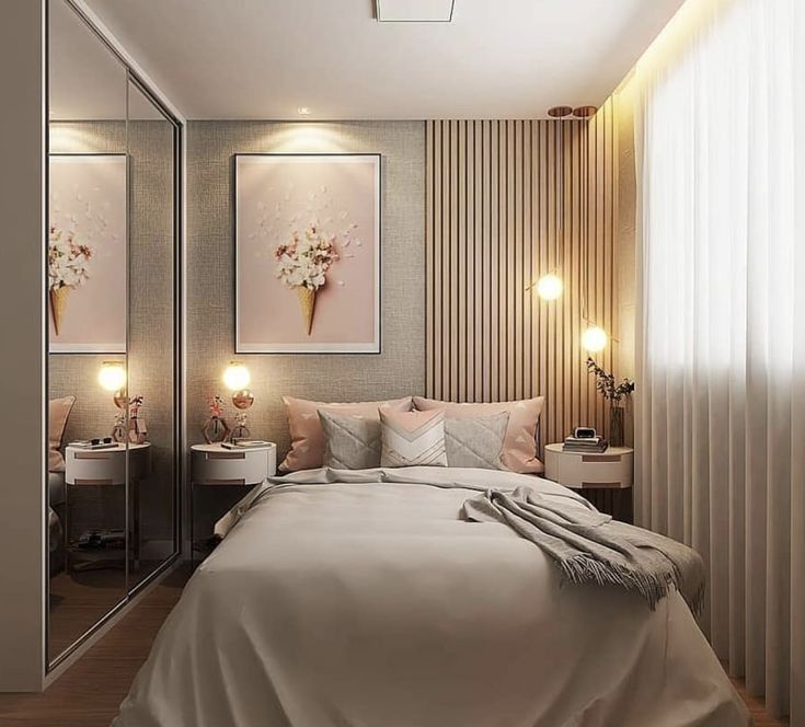 Фото № 6: Как обустроить узкую спальню: 13 практичных советов от ReRooms