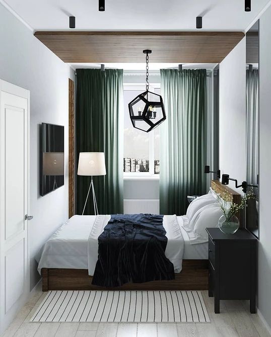 Фото № 17: Как обустроить узкую спальню: 13 практичных советов от ReRooms